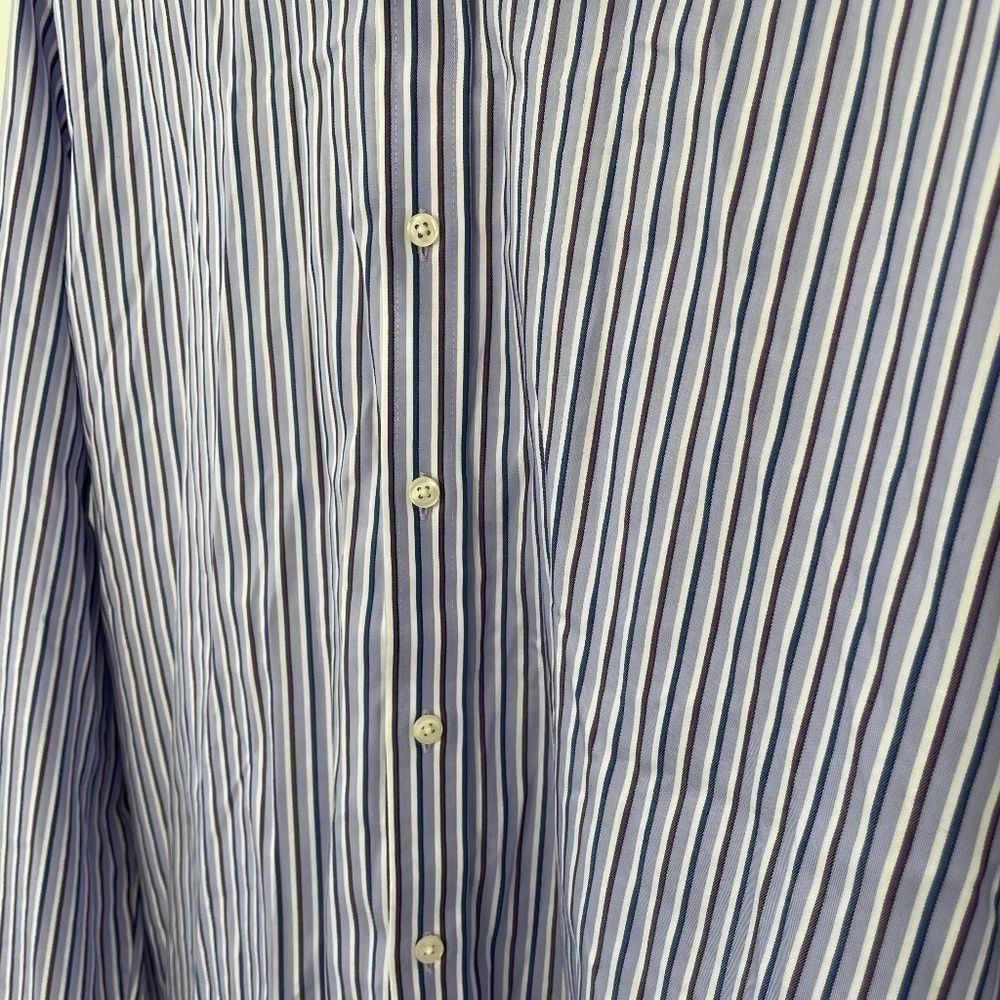 M&S Collection Regular Fit Striped Button Up - Picture 2 of 7